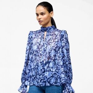 NWT FRENCH CONNECTION Cynthia Sheer Blouse